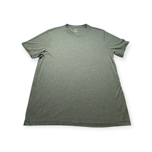 Tek Gear Essential Gear Men's T-Shirt Size L Solid Green Heather Cotton/Poly 370 - Picture 1 of 6